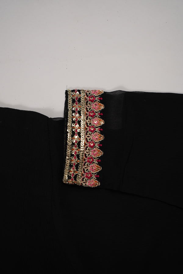 Chiffon Outfit with Chiffon Dupatta and Plazzo  - Ready to Wear-SD332