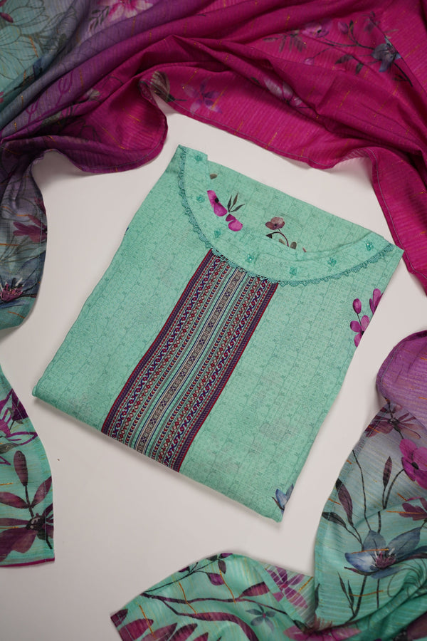 Rozi - Printed Viscose Outfit - Ready to Wear PD128
