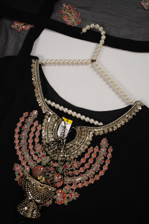 Chiffon Outfit with Chiffon Dupatta and Plazzo  - Ready to Wear-SD332