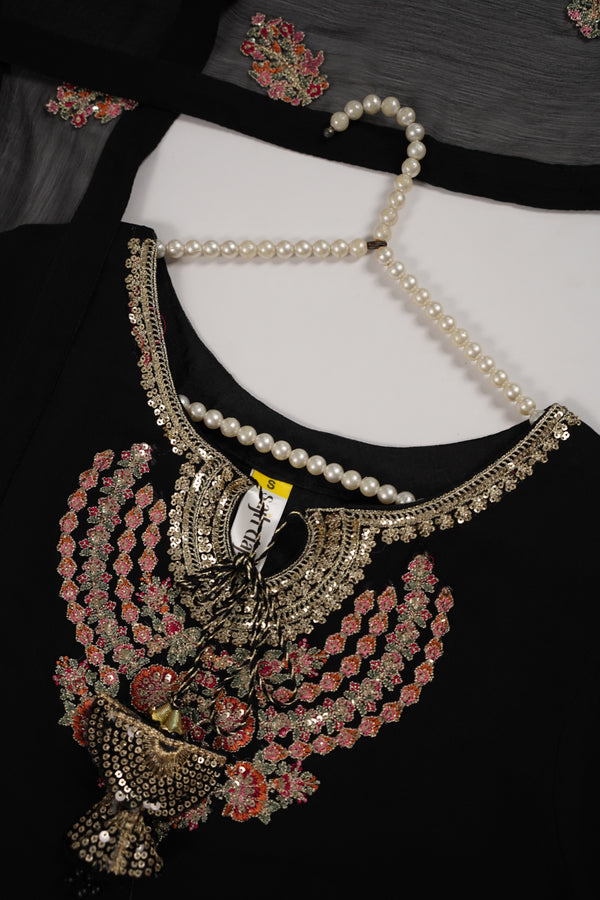 Chiffon Outfit with Chiffon Dupatta and Plazzo  - Ready to Wear-SD332
