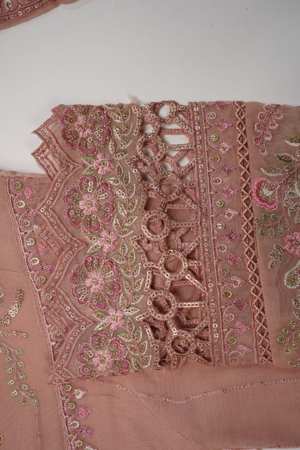 Husan e Jahan - Luxury Chiffon Outfit with Chiffon Dupatta - Ready to Wear - HEJ-V4-D4