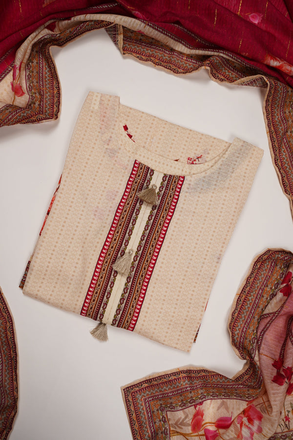 Rozi - Printed Viscose Outfit - Ready to Wear PD132