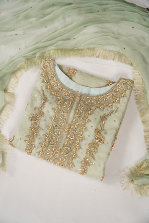 Khaas - Luxury Organza Outfit with chiffon  Dupatta - Ready to Wear SD493