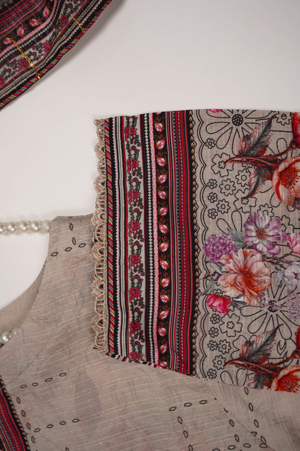 Rozi - Printed Viscose Outfit - Ready to Wear PD131