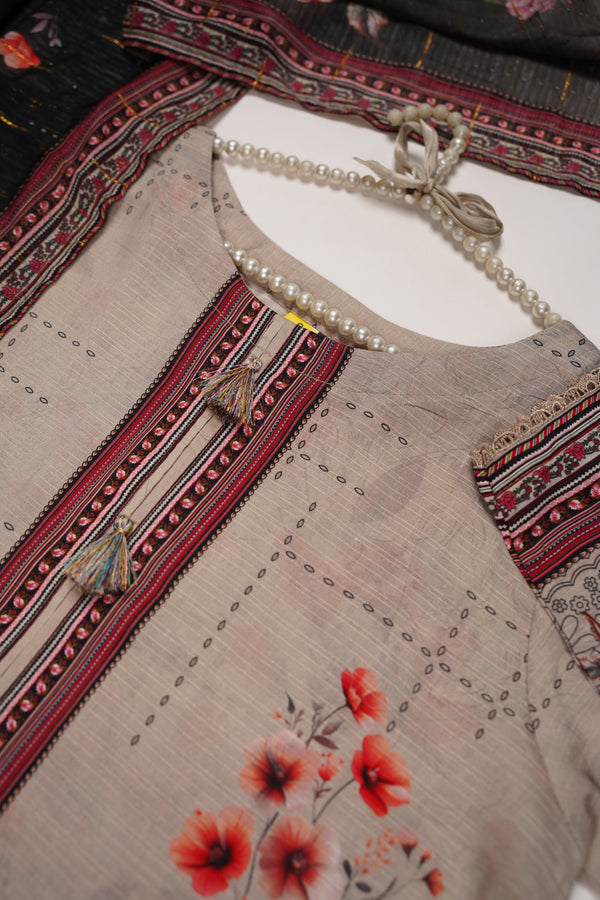 Rozi - Printed Viscose Outfit - Ready to Wear PD131