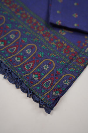 Rozi - Exclusive Dhanak Outfit with Shawl - Ready to Wear - Warm Fabric