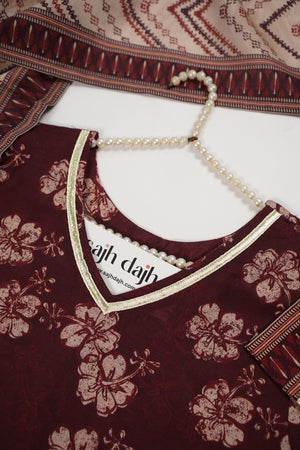Bin Saeed Originals - Exclusive Khaddar Outfit with  Shawl - Ready to Wear SD536