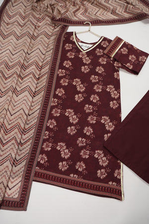 Bin Saeed Originals - Exclusive Khaddar Outfit with  Shawl - Ready to Wear SD536