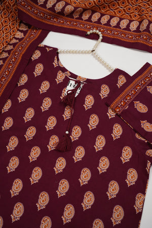 Bin Saeed Originals - Exclusive Khaddar Outfit with  Shawl - Ready to Wear SD535