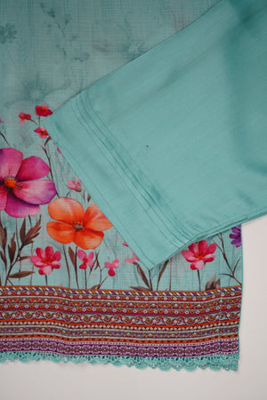Rozi - Printed Viscose Outfit - Ready to Wear PD124-SB