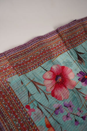 Rozi - Printed Viscose Outfit - Ready to Wear PD124-SB