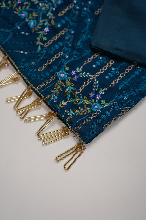 Husan e Jahan - Luxury Chiffon Outfit with Chiffon Dupatta - Ready to Wear - HEJ-V4-D2