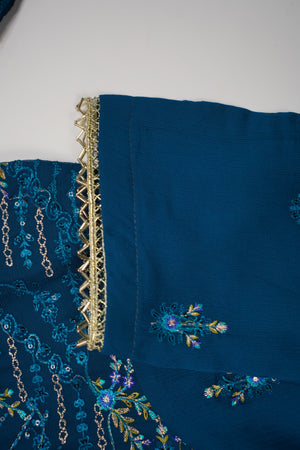 Husan e Jahan - Luxury Chiffon Outfit with Chiffon Dupatta - Ready to Wear - HEJ-V4-D2