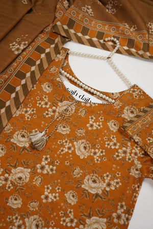 Bin Saeed Originals- Exclusive Khaddar Outfit with  Shawl - Ready to Wear SD533