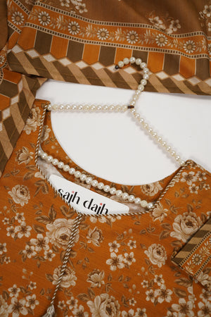 Bin Saeed Originals- Exclusive Khaddar Outfit with  Shawl - Ready to Wear SD533