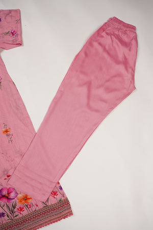 Rozi - Printed Viscose Outfit - Ready to Wear PD129-SB