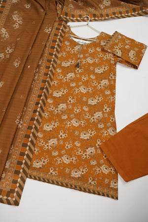 Bin Saeed Originals- Exclusive Khaddar Outfit with  Shawl - Ready to Wear SD533