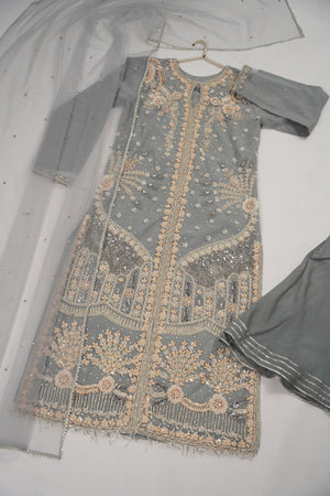 Khaas - Luxury Net Outfit with Net  Dupatta - Ready to Wear SD499