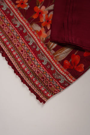 Rozi - Printed Viscose Outfit - Ready to Wear PD123-SB
