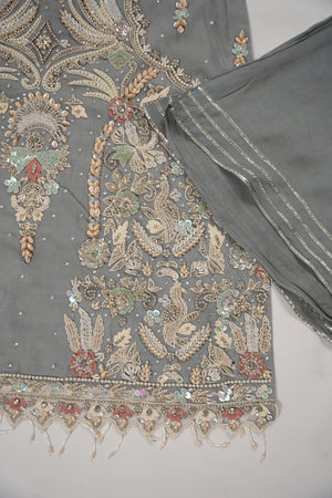 Khaas - Luxury Net Outfit with Net  Dupatta - Ready to Wear SD498