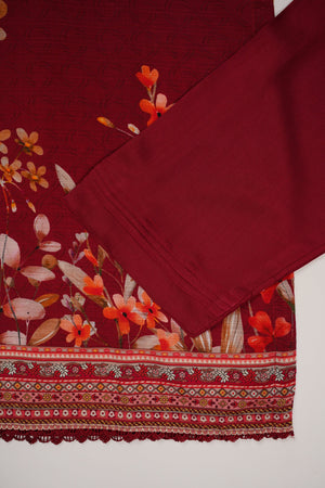 Rozi - Printed Viscose Outfit - Ready to Wear PD123-SB