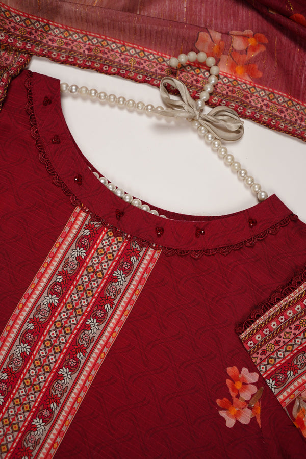Rozi - Printed Viscose Outfit - Ready to Wear PD123