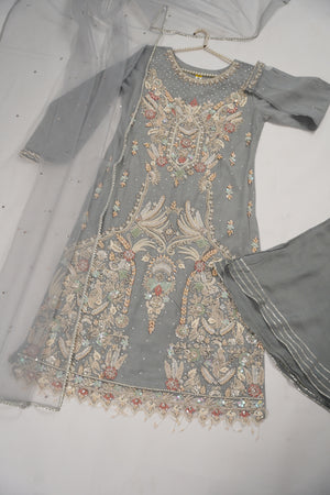 Khaas - Luxury Net Outfit with Net  Dupatta - Ready to Wear SD498