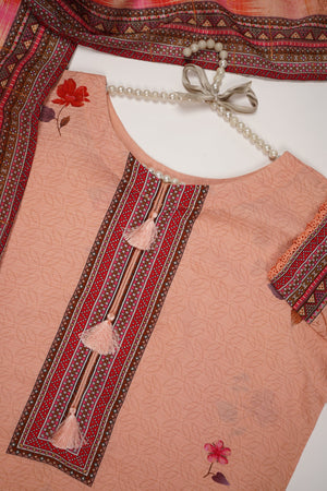Rozi - Printed Viscose Outfit - Ready to Wear PD130 - SB