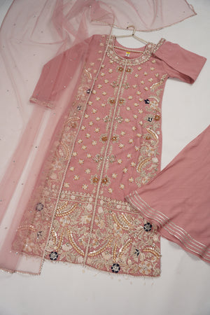 Khaas - Luxury Net Outfit with Net  Dupatta - Ready to Wear SD495