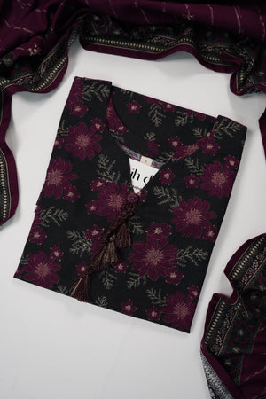 Bin Saeed Originals  - Exclusive Khaddar Outfit with  Shawl - Ready to Wear SD532