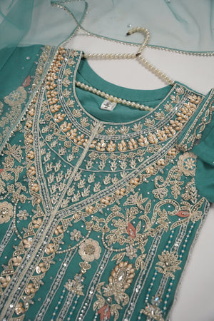 Khaas - Luxury Net Outfit with Net  Dupatta - Ready to Wear SD496