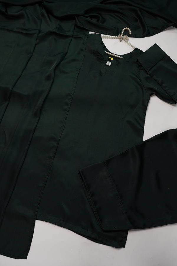 Rozi - Viral Farshi Shalwar Shamoz Silk Outfit with Shamoz Dupatta - Ready to Wear PD010 - Green