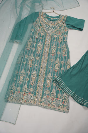 Khaas - Luxury Net Outfit with Net  Dupatta - Ready to Wear SD496