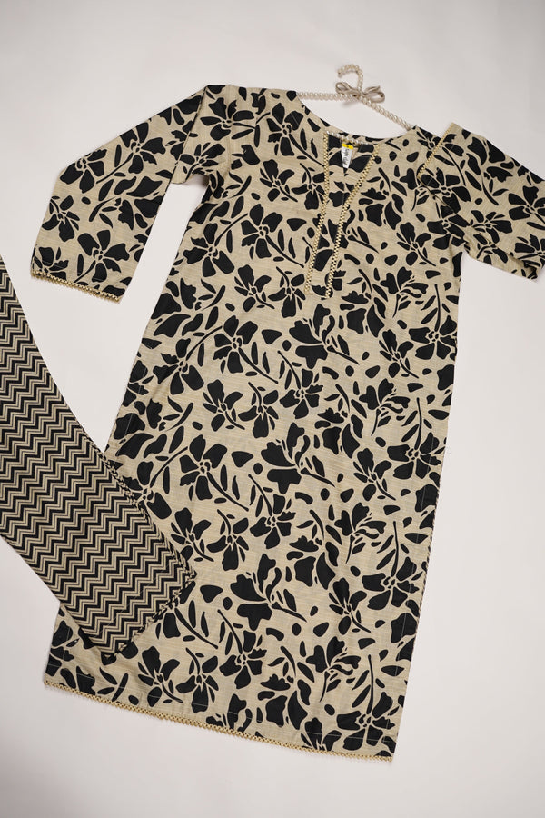 Rozi - Printed  Cotton Outfit - Ready to Wear PD126