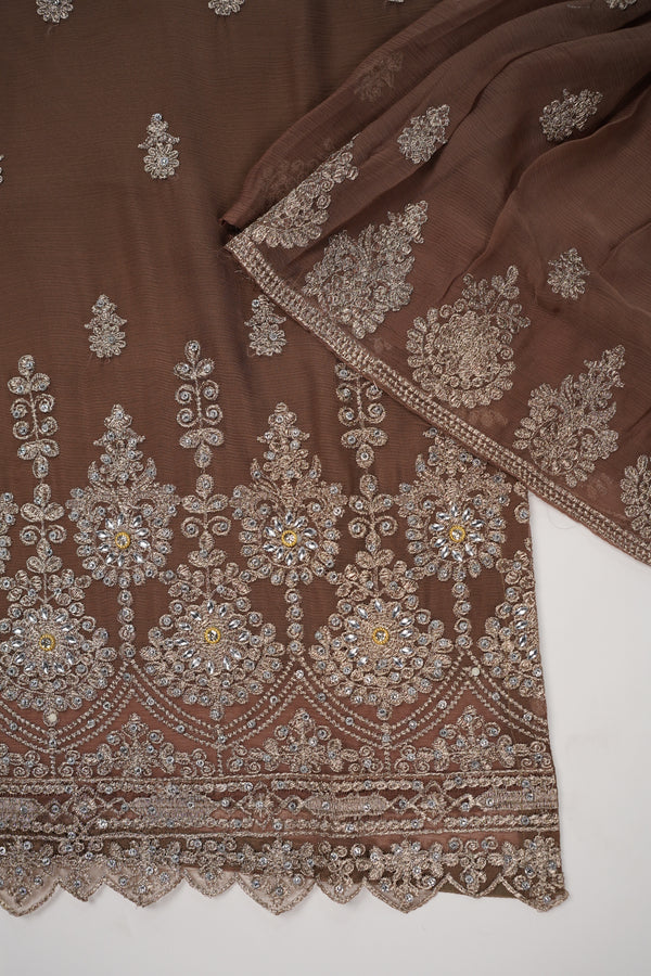 Chiffon Budget Wear Suit with Chiffon Dupatta - Ready to Wear PD017