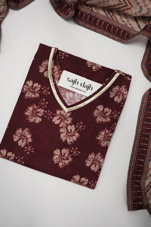Bin Saeed Originals - Exclusive Khaddar Outfit with  Shawl - Ready to Wear SD536