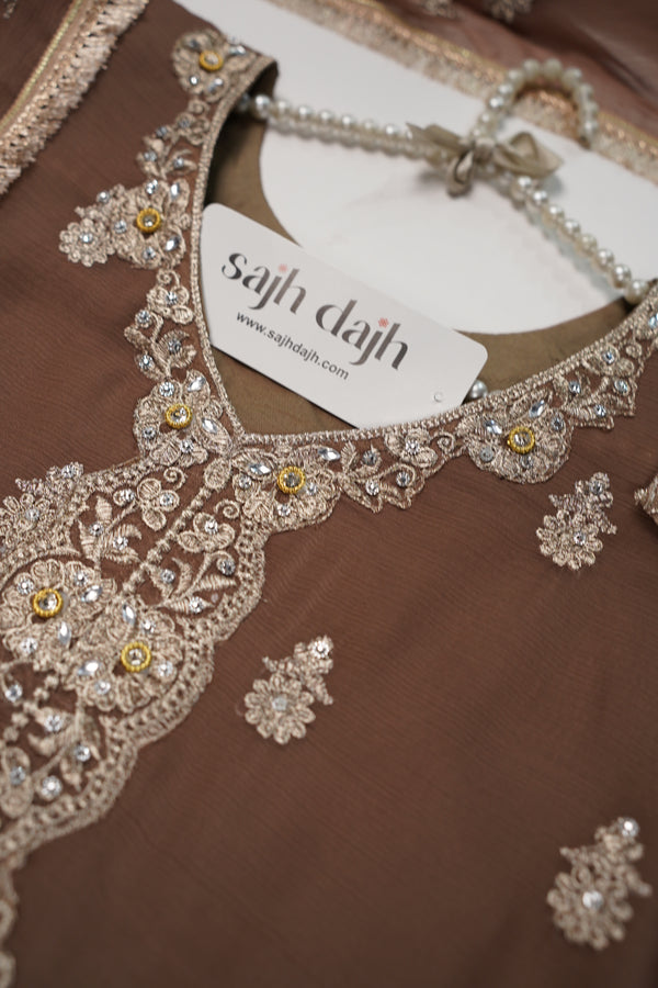 Chiffon Budget Wear Suit with Chiffon Dupatta - Ready to Wear PD017