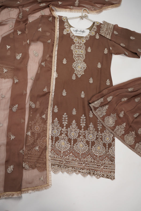 Chiffon Budget Wear Suit with Chiffon Dupatta - Ready to Wear PD017