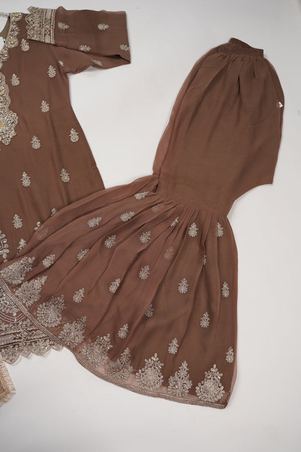 Chiffon Budget Wear Suit with Chiffon Dupatta - Ready to Wear PD017