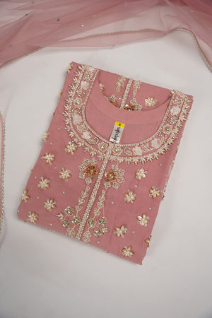 Khaas - Luxury Net Outfit with Net  Dupatta - Ready to Wear SD495
