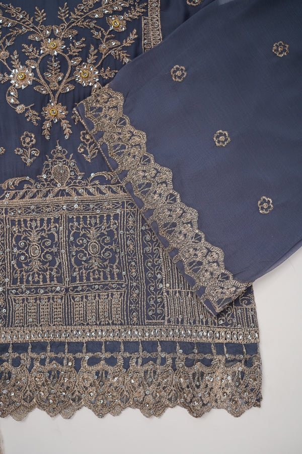 Chiffon Budget Wear Suit with Chiffon Dupatta - Ready to Wear PD022