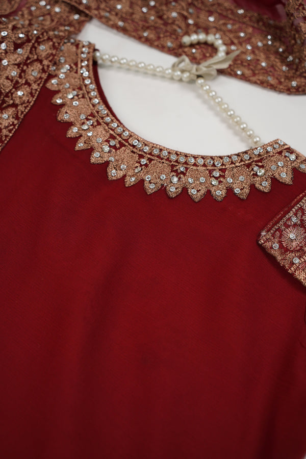 Chiffon Budget Wear Suit with Chiffon Dupatta - Ready to Wear