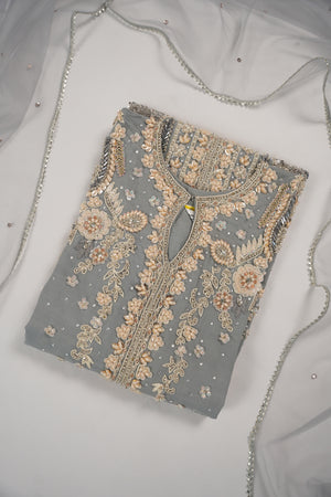Khaas - Luxury Net Outfit with Net  Dupatta - Ready to Wear SD499