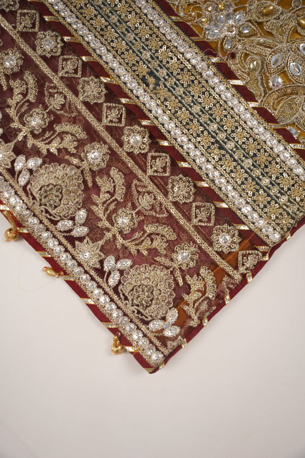 PREORDER - Husan e Jahan - Luxury Festive Collection with  Gahrarah - Ready to Wear- MC202