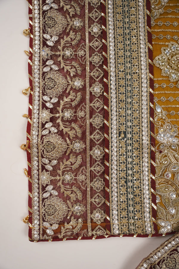 PREORDER - Husan e Jahan - Luxury Festive Collection with  Gahrarah - Ready to Wear- MC202