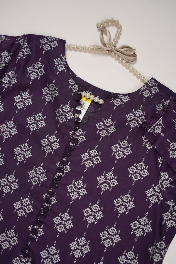 Rozi - Printed  cotton  Outfit - Ready to Wear PD122