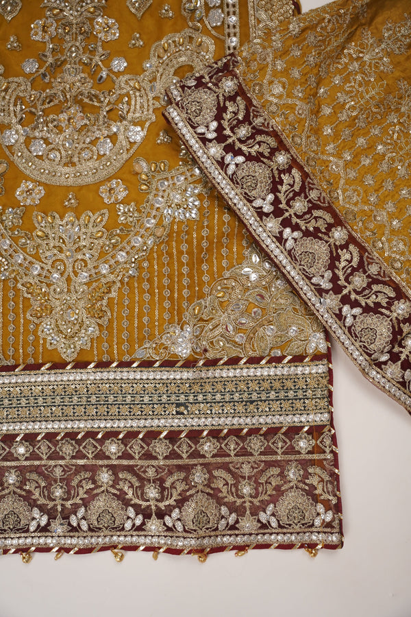 PREORDER - Husan e Jahan - Luxury Festive Collection with  Gahrarah - Ready to Wear- MC202
