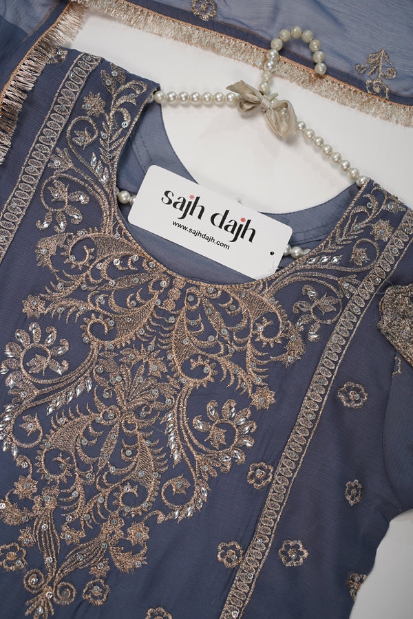 Chiffon Budget Wear Suit with Chiffon Dupatta - Ready to Wear PD022