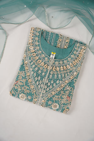 Khaas - Luxury Net Outfit with Net  Dupatta - Ready to Wear SD496