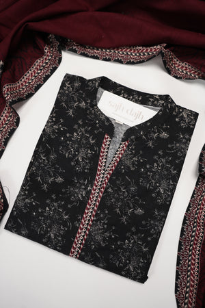 Bin Saeed Originals  - Exclusive Khaddar Outfit with  Shawl - Ready to Wear SD530